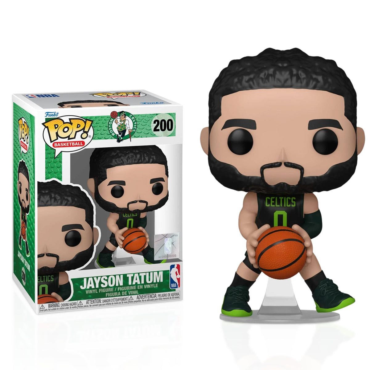 Jayson Tatum (City Edition 2024) Funko Pop! NBA Boston Celtics - Approx. 4 1/4" Collectible Vinyl Figure #200 with Display Box Protector Case