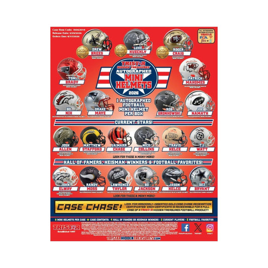 2026 Hidden Treasures Autographed Mini Helmets