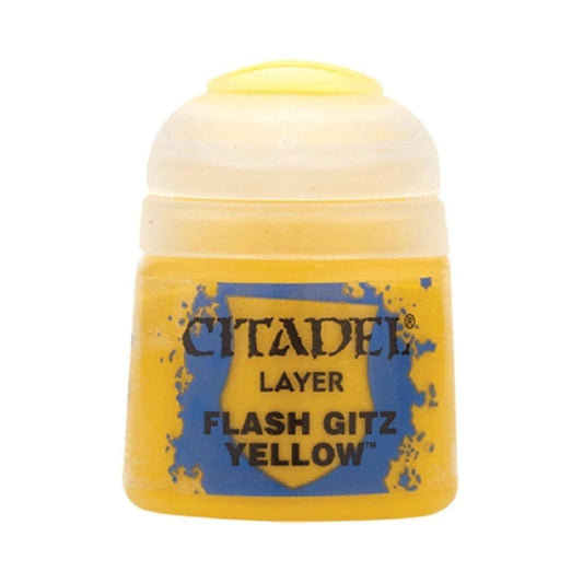 Warhammer Citadel Base Flash Gitz Yellow Paint Bottle 12ml