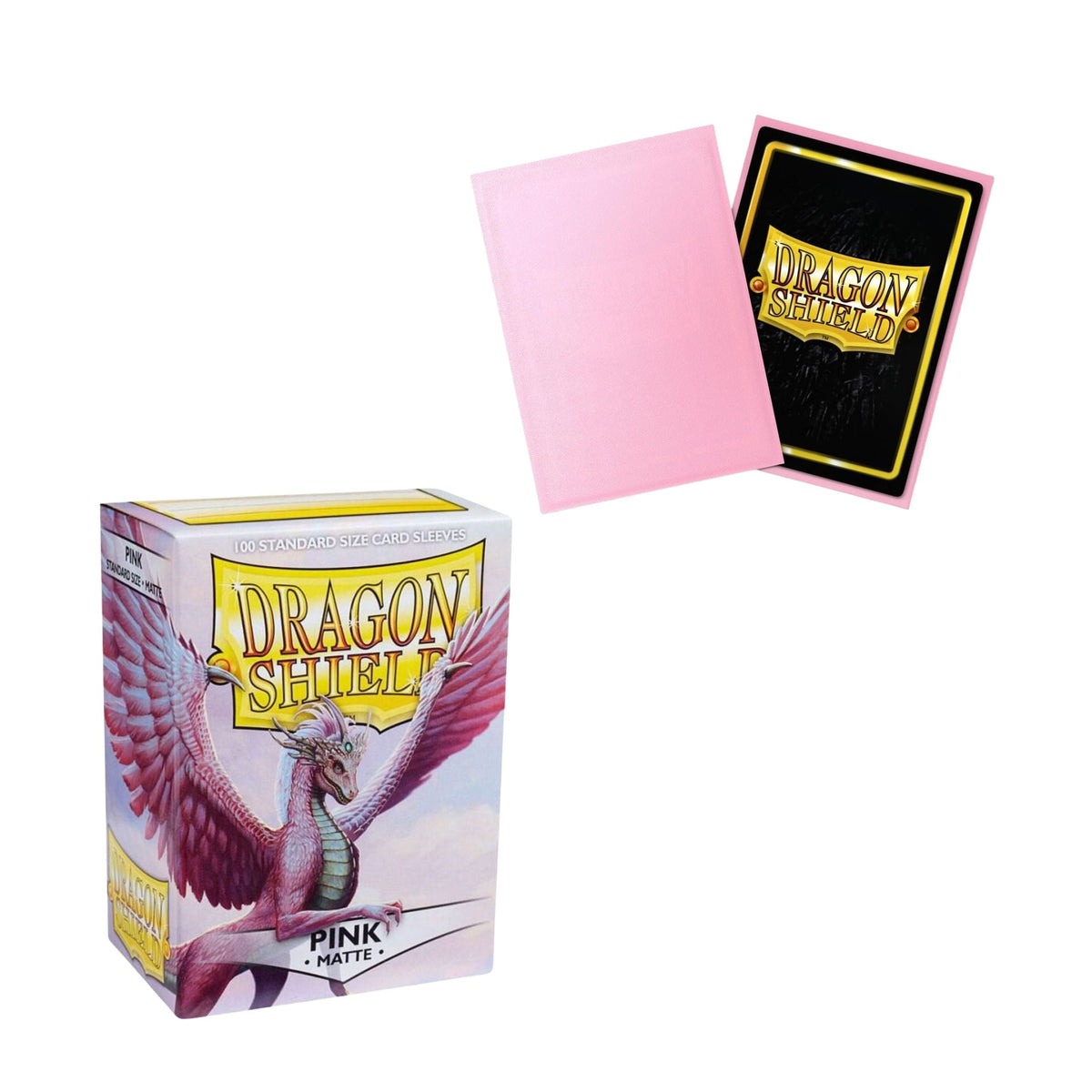 Dragon Shield Card Sleeves Standard Size Matte Pink 100ct Durable TCG Sleeves for Card Games (Pre-Order)