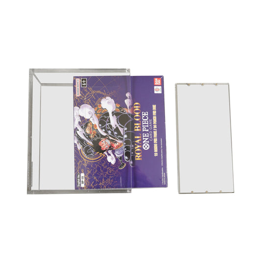 ER Acrylic Case Display for Bandai One Piece TCG Booster Box English – Clear Protective Storage Box, Durable Acrylic Cover for Collectible Card Game Display (148 x 68 x 122 mm Inner) (PREORDER - Release Date June)