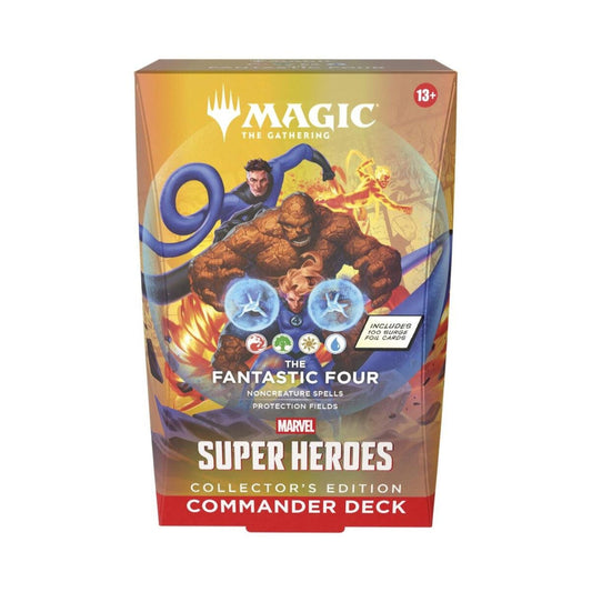 MTG MSH The Fantastic Four CE Commander Deck – Marvel Super Heroes Collector’s Edition – Ready-to-Play Magic: The Gathering Deck with 100 Surge Foil Cards