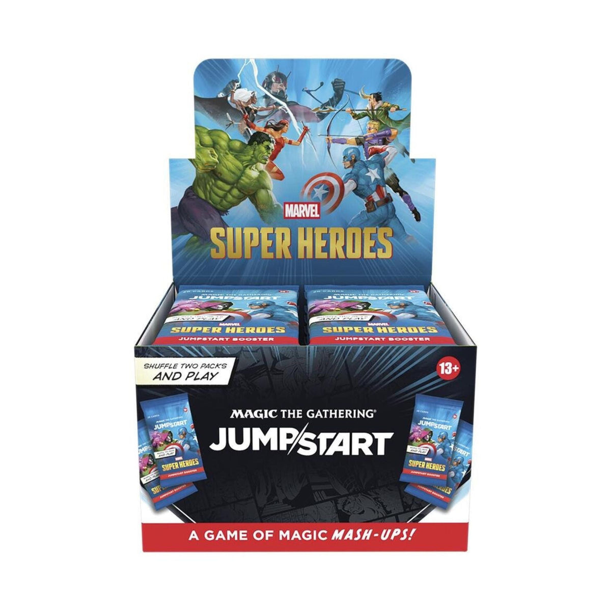 Magic: The Gathering Marvel Super Heroes Jumpstart Booster Box – 24 Packs, 20 Cards Each, Instant Play Decks, 51 Themes, Collectible TCG Crossover by Wizards of the Coast