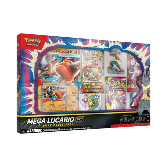 Pokemon TCG Mega Lucario Ex Premium Figure Collection with Promo Cards and Figure