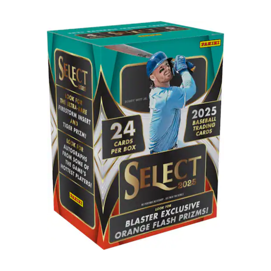 Panini 2025 Select Baseball Blaster Box 24 Trading Cards Sports Card Collection