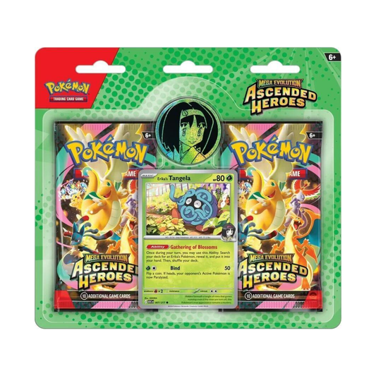 Pokemon Trading Card Game Mega Evolution 2.5 Ascended Heroes 2 Pack Blister Erika