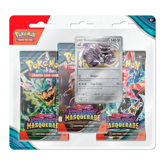 Pokemon TCG Scarlet and Violet Twilight Masquerade 3 Pack Blister