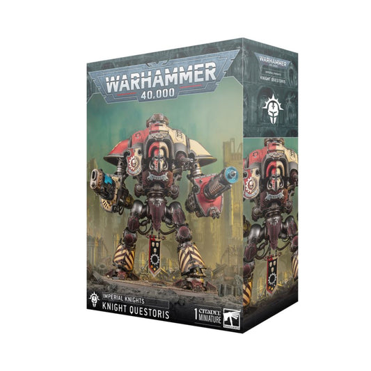 Warhammer 40K Imperial Knights Knight Questoris Model Kit – Multipart Plastic War Machine Figure with 6 Build Configurations for Warhammer 40,000 Armies