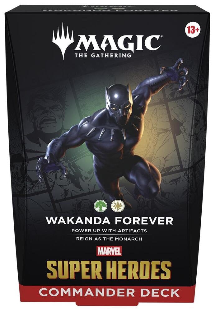 MTG MSH Wakanda Forever Commander Deck – Marvel Super Heroes Magic: The Gathering | Ready-to-Play 100-Card Deck with New Cards & Tokens