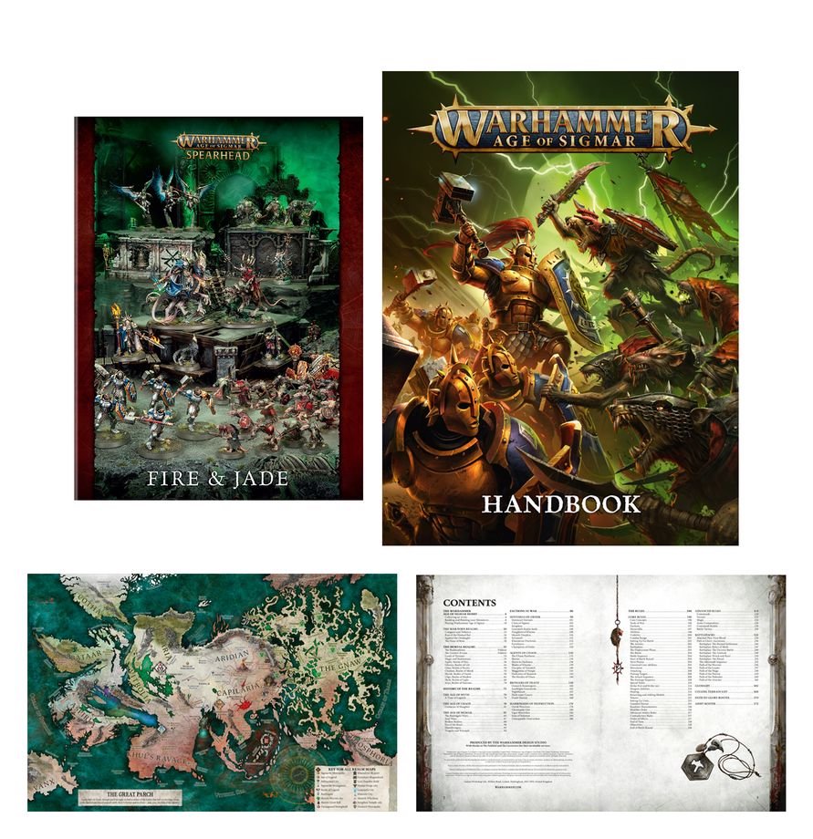 Warhammer Age of Sigmar: Ultimate Starter Set – Spearhead Starter Box with Stormcast Eternals & Skaven, 37 Push-Fit Miniatures, Gaming Mat, Dice & Rulebooks