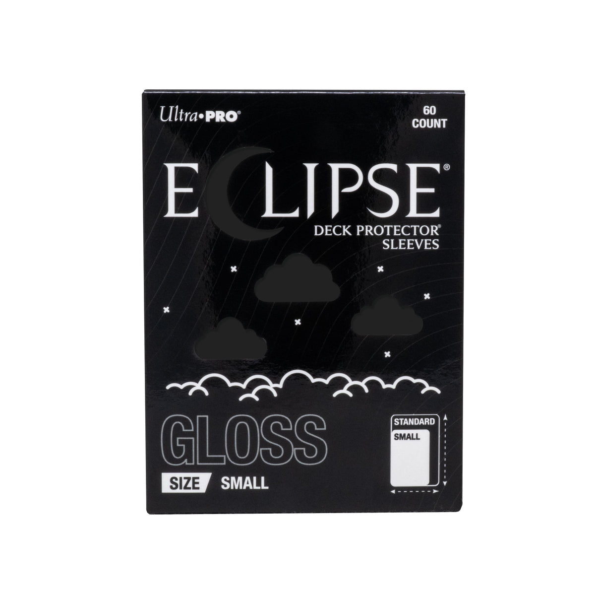 Ultra PRO Eclipse Gloss Small Deck Protector Sleeves Jet Black 60CT – Opaque Trading Card Sleeves for TCG, Collectible Card Games & Card Deck Protection (PRE-ORDER AUGUST)