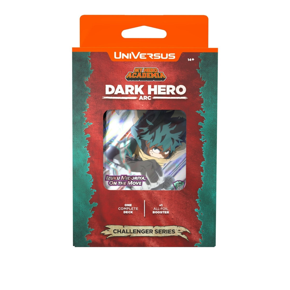 Universus My Hero Academia CCG Challenger Series Deck - DARK HERO ARC - Izuku Midoriya On The Movie - One Complete Deck - +1 All Foil Booster