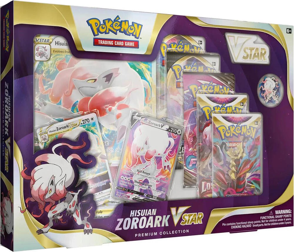 Pokémon TCG Hisuian Zoroark VSTAR Premium Collection