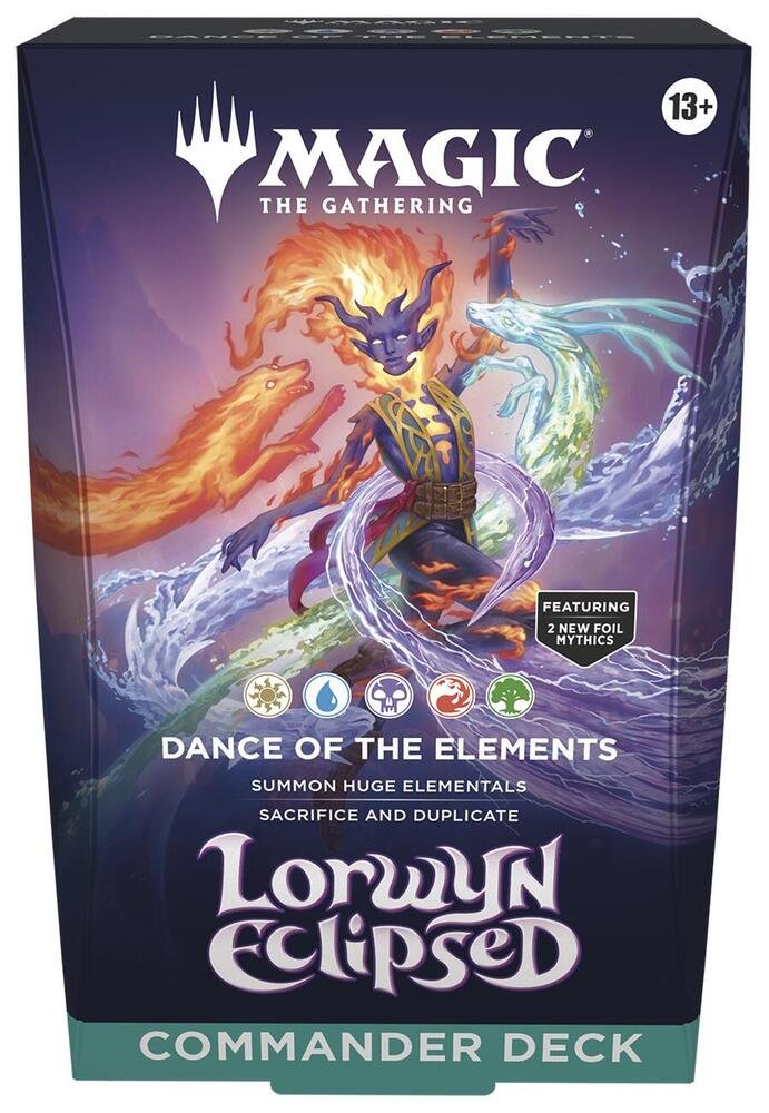 MTG Lorwyn Eclipsed: Dance of the Elements Commander Deck - Collectible Card Game Set, Trading Cards, TCG, Collector Booster, Card Deck for Games & Card Displays