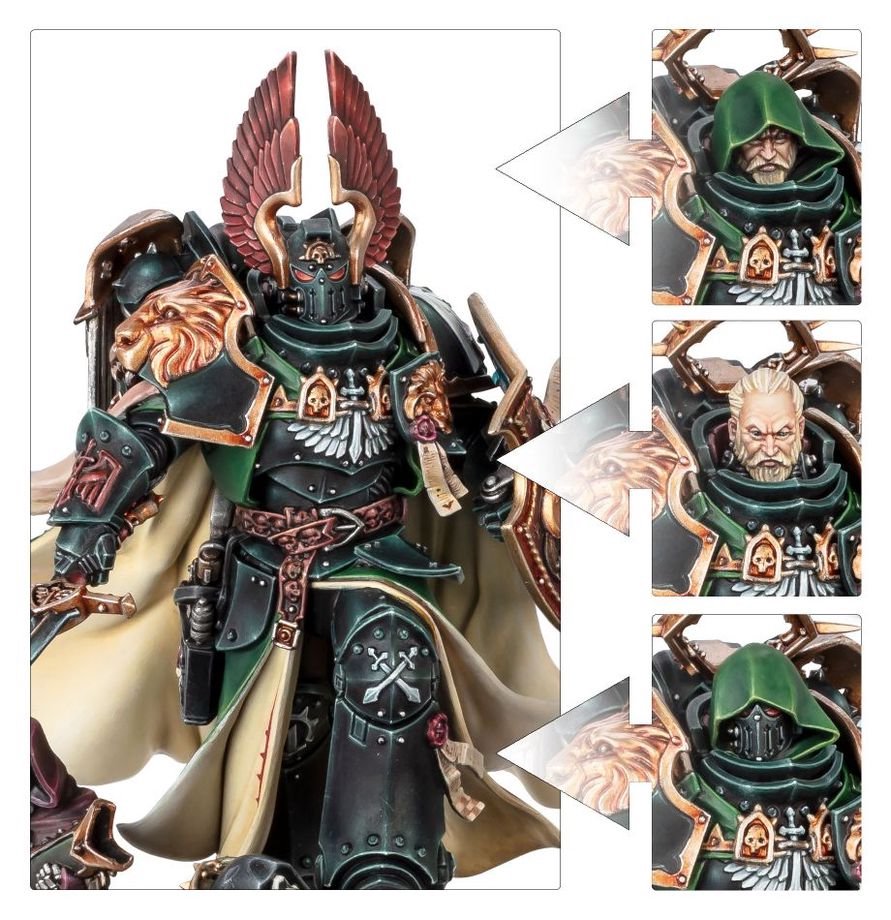 Warhammer 40K Dark Angels Lion El’Jonson Primarch Miniature Figure – Legendary Dark Angels Character Model for Warhammer 40,000 Collectors & Hobbyists