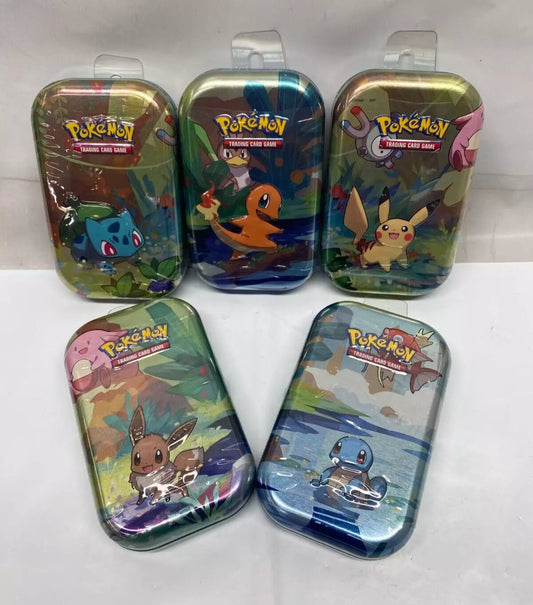 Pokémon TCG: Kanto Friends Mini Tin – 1 Random Collectible Tin (Sold Separately)
