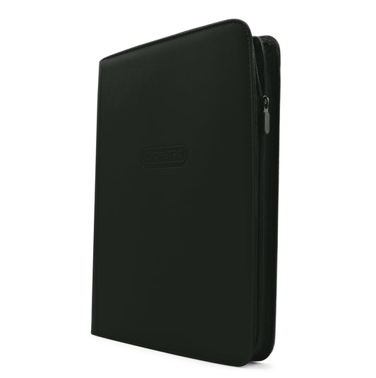 EVORETRO Zip Binder for Trading Cards – 360 Card Capacity Black PU Leather Album with Zipper Closure, Card Storage Organizer for TCG, Sports Cards, Collectibles (PREORDER - Release Date June)