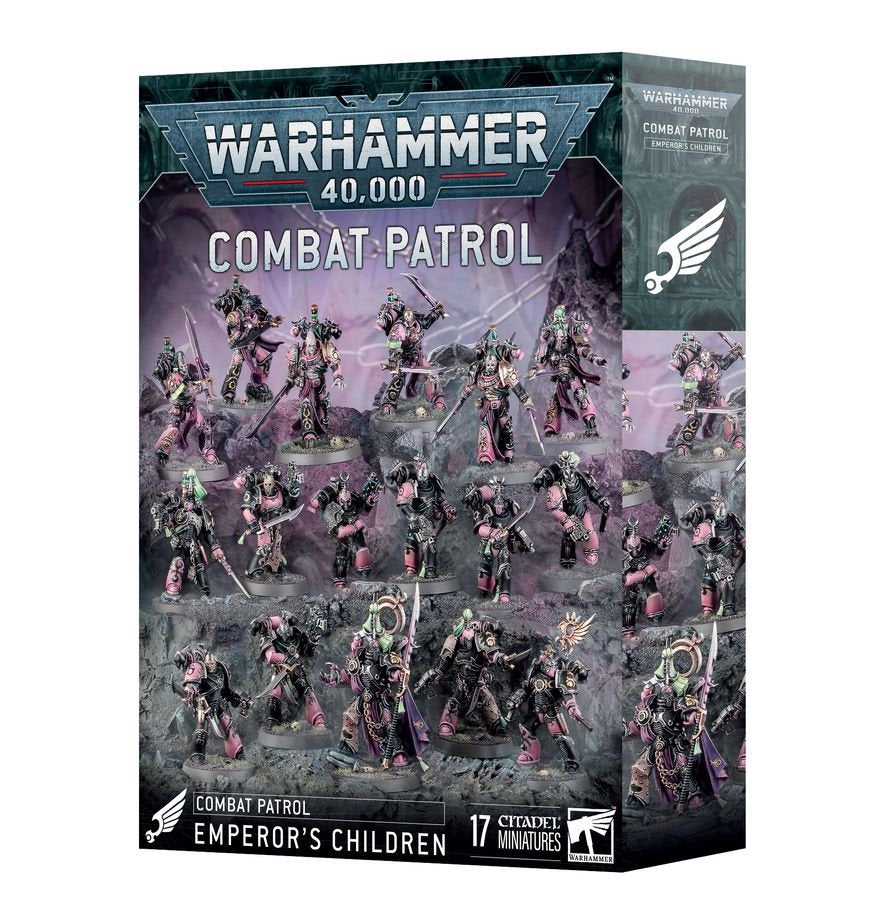Warhammer 40,000 Combat Patrol Emperor’s Children Army Set – 17 Miniatures Including Lord Exultant, Flawless Blades & Infractors – Warhammer 40K Plastic Model Kit