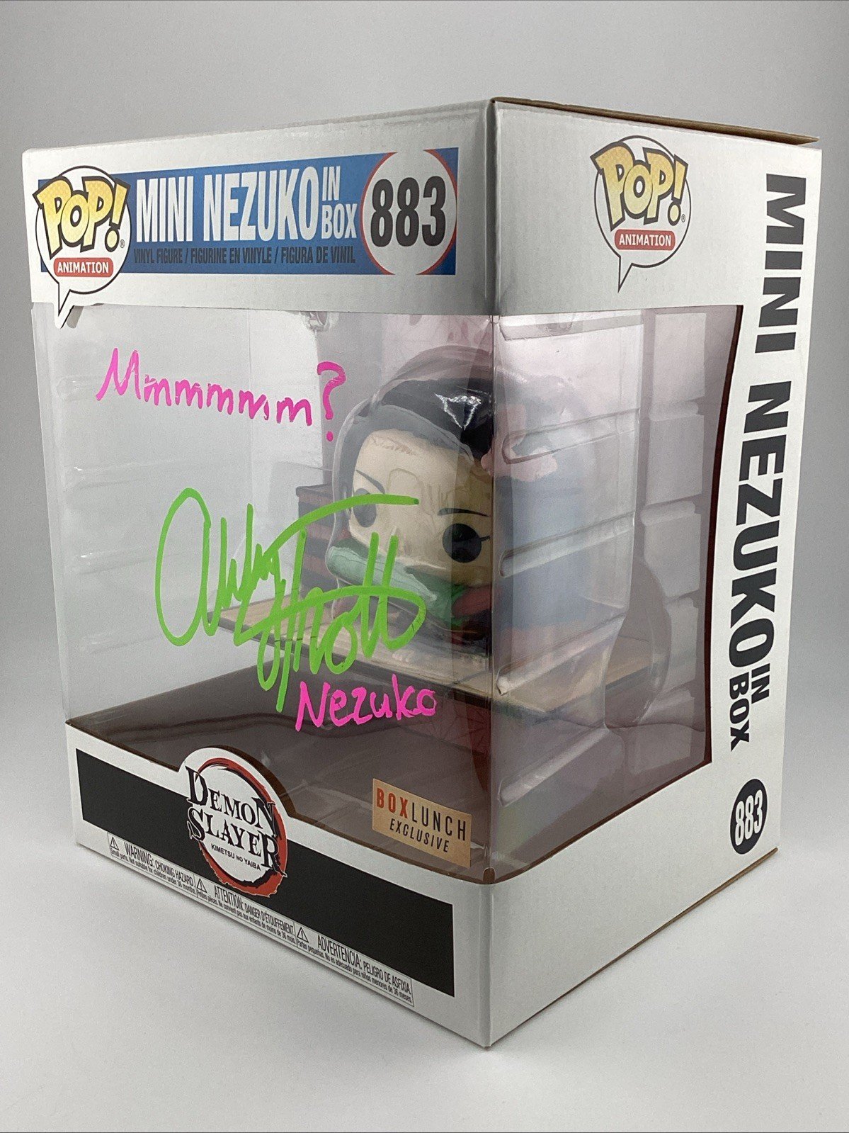 Funko Pop! Deluxe: Demon Slayer: Kimetsu no Yaiba- Mini Nezuko Signed Abby T#833