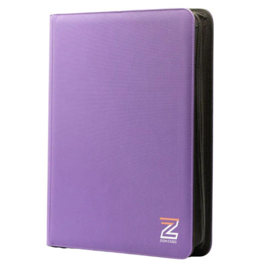 Zion Cases Diamond Toploader Binder Purple 9 Pocket Trading Card Album