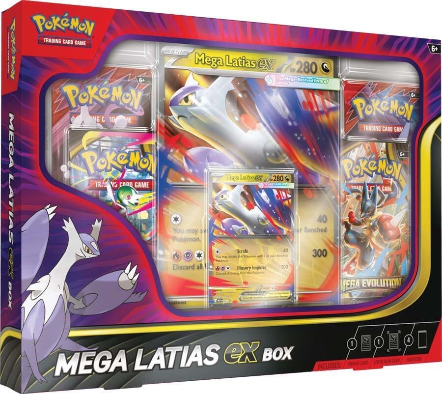 Pokemon TCG Mega Evolutions Mega Latias EX Box – Sealed Pokémon Cards and Booster Packs