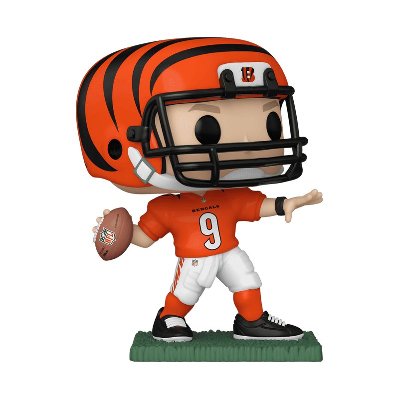 Joe Burrow (Home Uniform) Funko Pop! Football NFL Cincinnati Bengals - Approx. 4.15" Collectible Vinyl Figure #168 with Display Box Protector Case