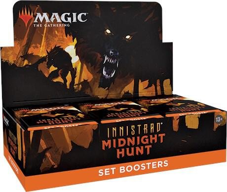 Magic: The Gathering TCG Innistrad: Midnight Hunt – Set Booster Display Box MTG Expansion with Werewolves, Mythic Rares & Foil Showcase Cards