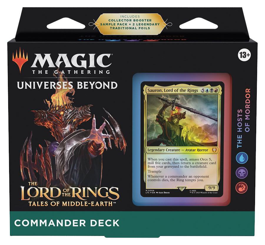 Magic The Gathering LOTR Tales of Middle Earth Commander Deck The Hosts of Mordor MTG Cards Set