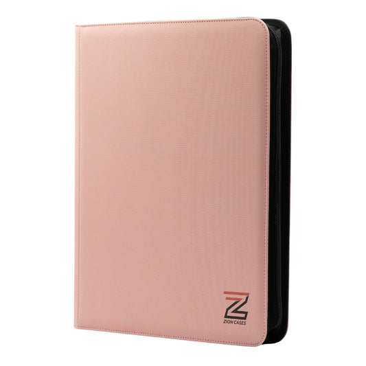 Zion Cases TopLoader 9 Pocket Binder Pink Trading Card Storage Album