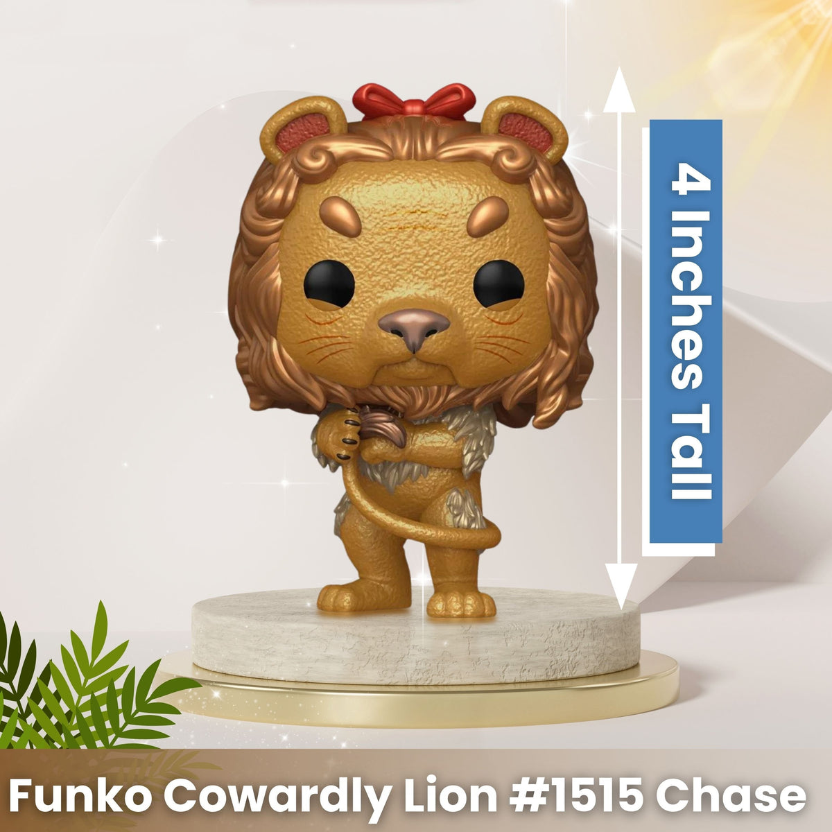 Cowardly Lion Funko Pop! Movies: The Wizard of Oz 85th Anniversary - Collectible Chase Vinyl Figure #1515 with Display Box Protector Case