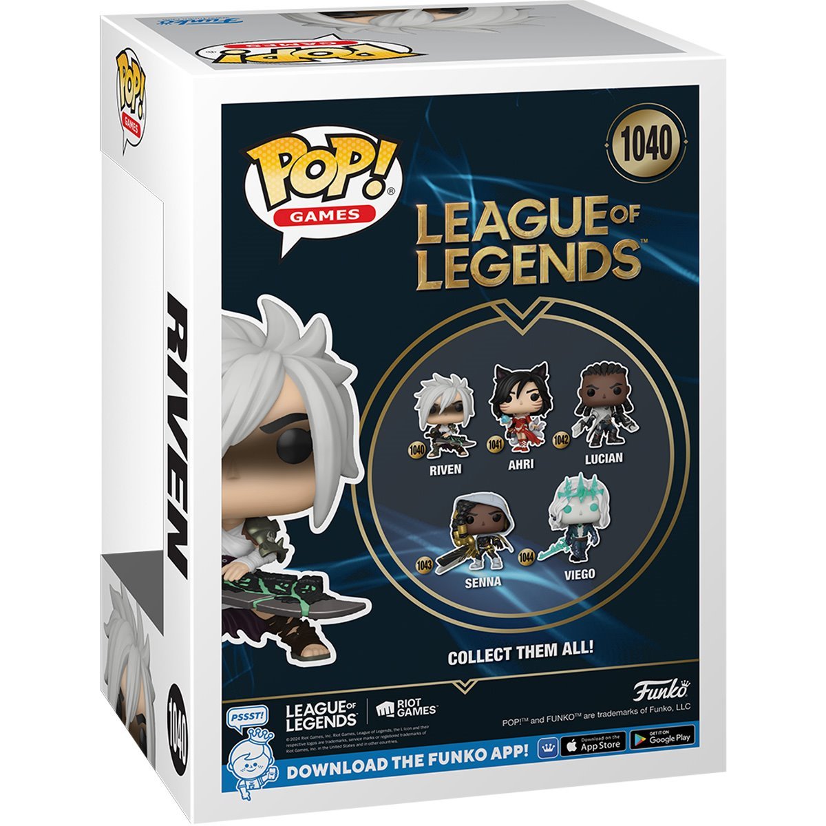 Riven with Broken Blade Funko Pop! Games League of Legends - Approx. 4" Collectible Vinyl Figures #1040 with Display Box Protector Case