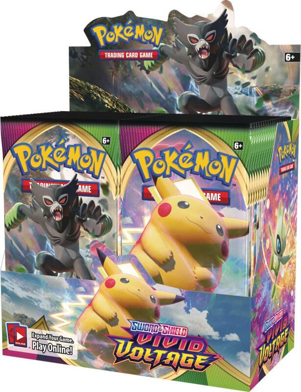 Pokemon TCG Sword and Shield Vivid Voltage Booster Box Trading Card Game